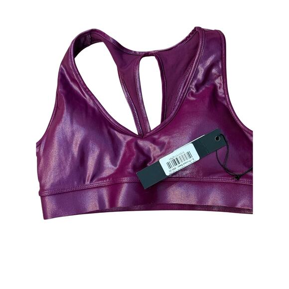 (S) NWT $88 CARBON38 Action Bra 2.0 in Takara Shine Pickled Beet Purple - Picture 6 of 9